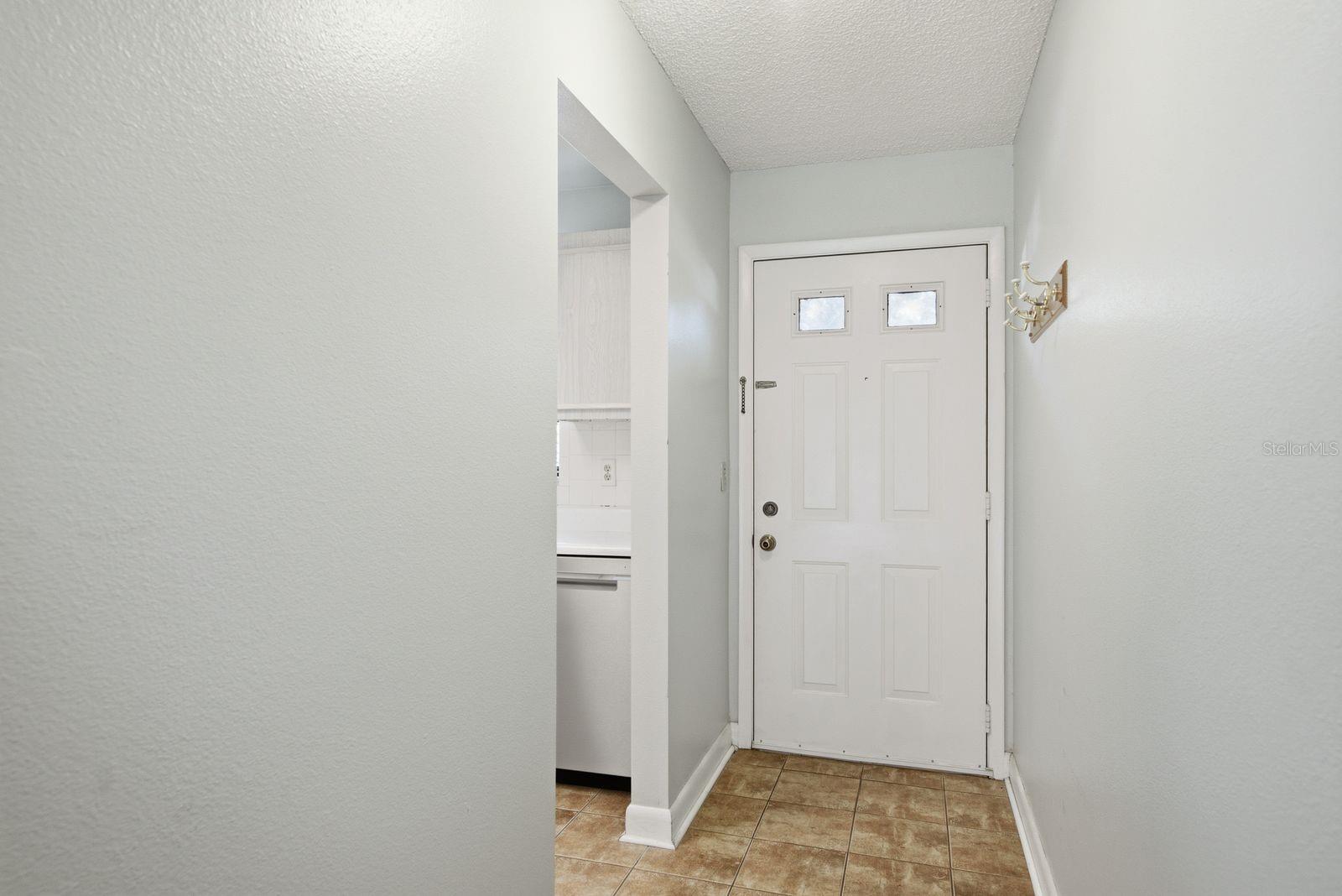 Front entry with tile