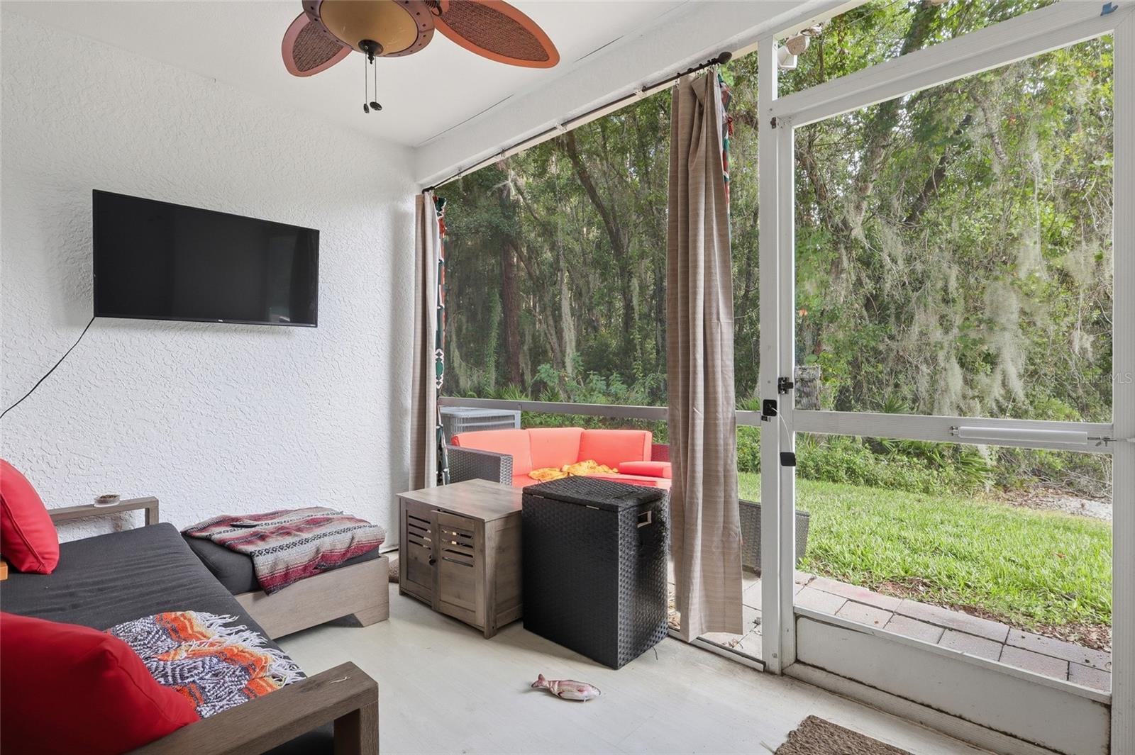 Fully screened in lanai