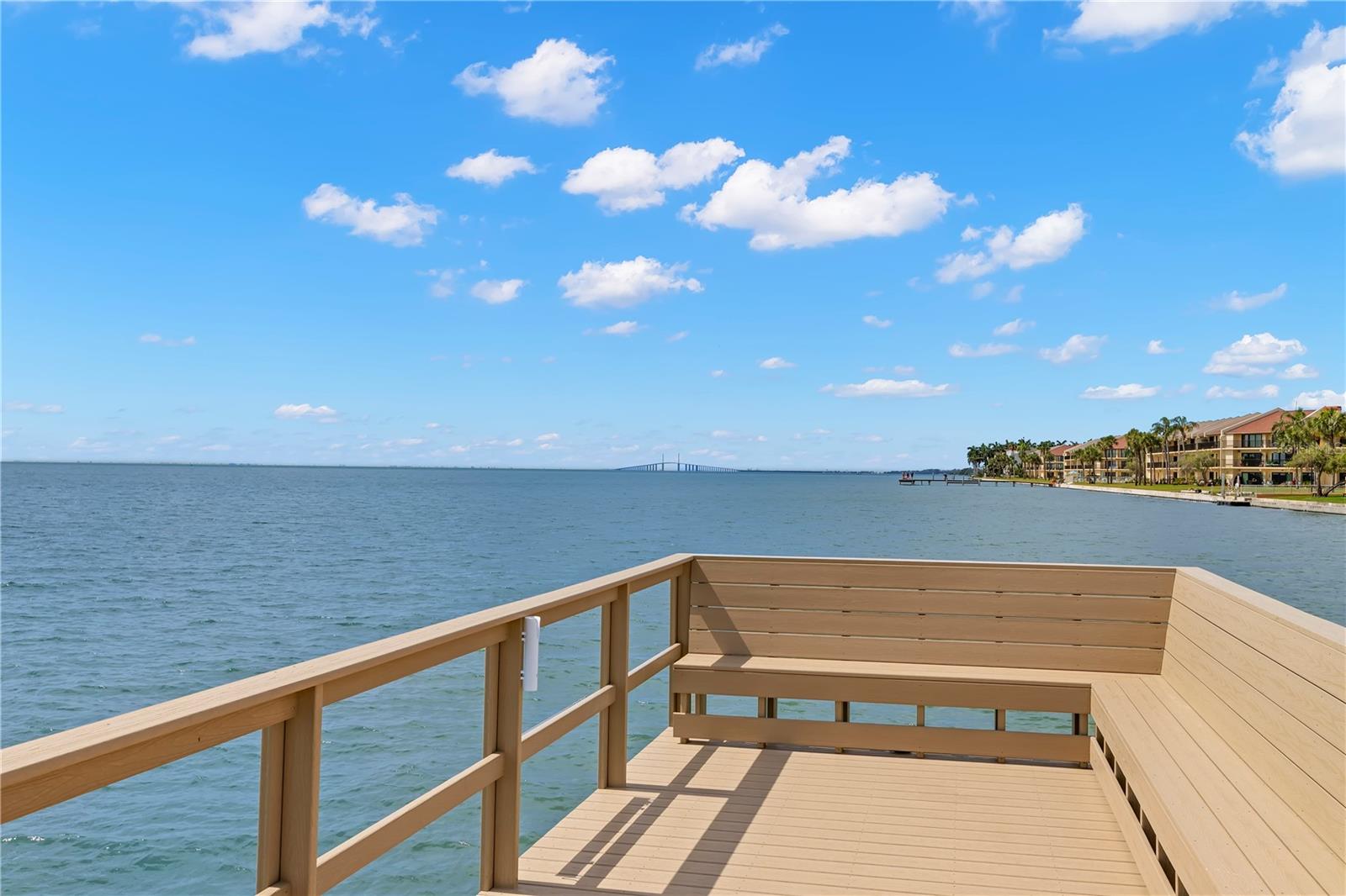 Perfect seat for sunrises, listening to music or dolphin watching.