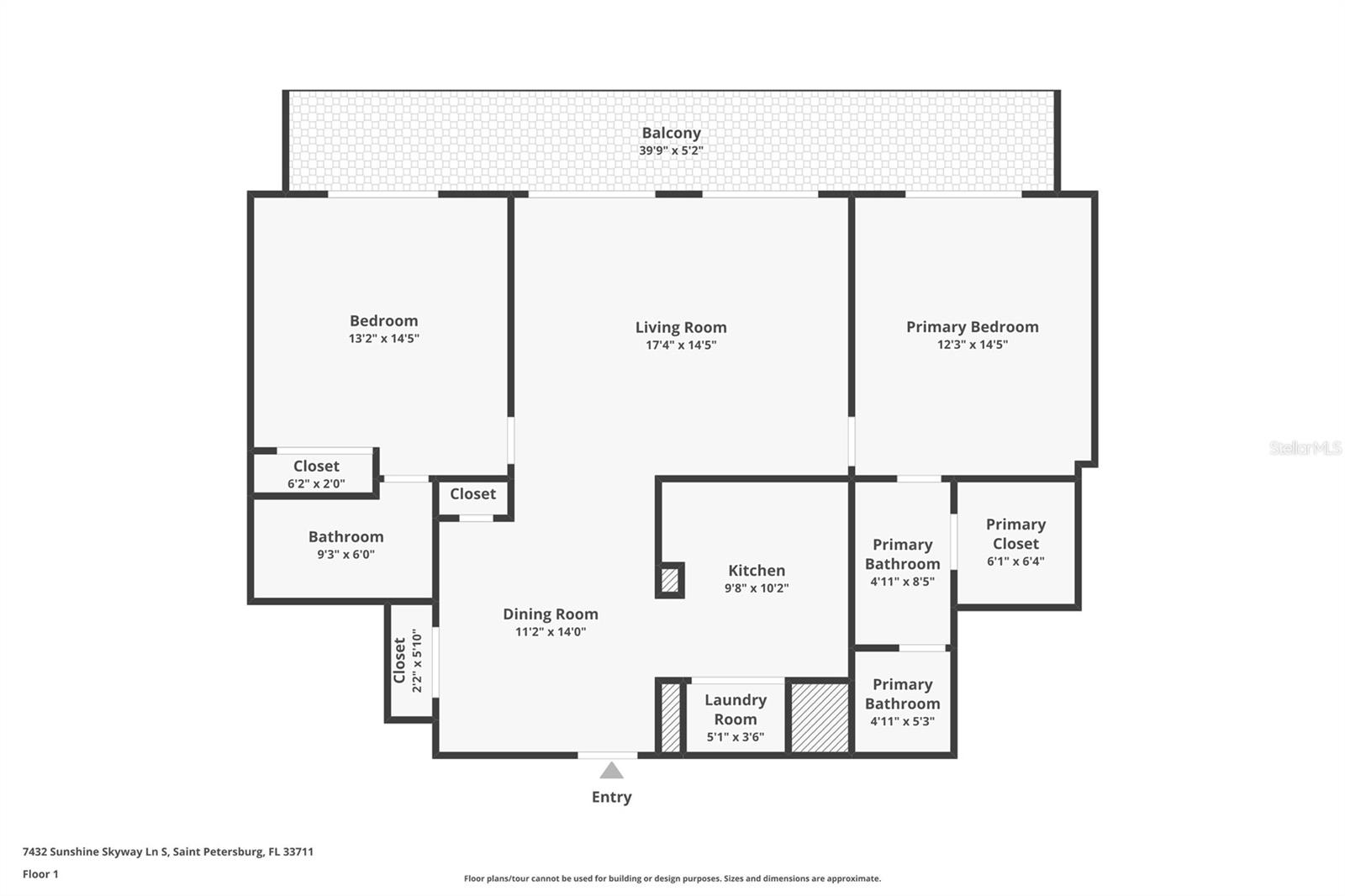 Floor plan of Unit 302