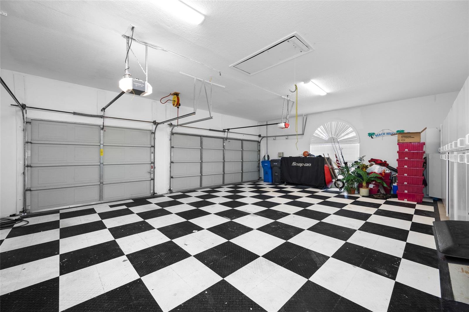 Over-sized 3 car garage