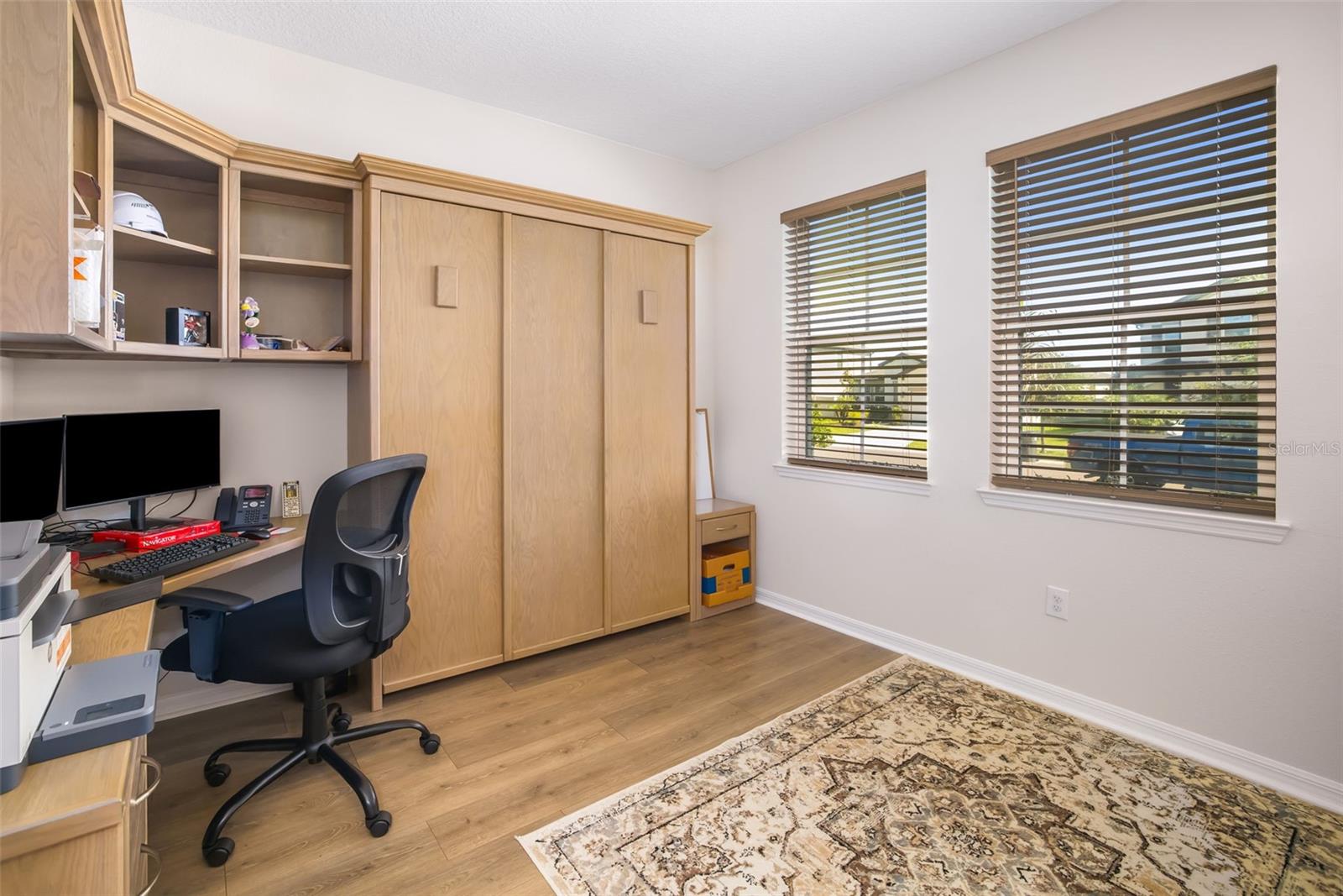 front bedroom with built in bedroom 2