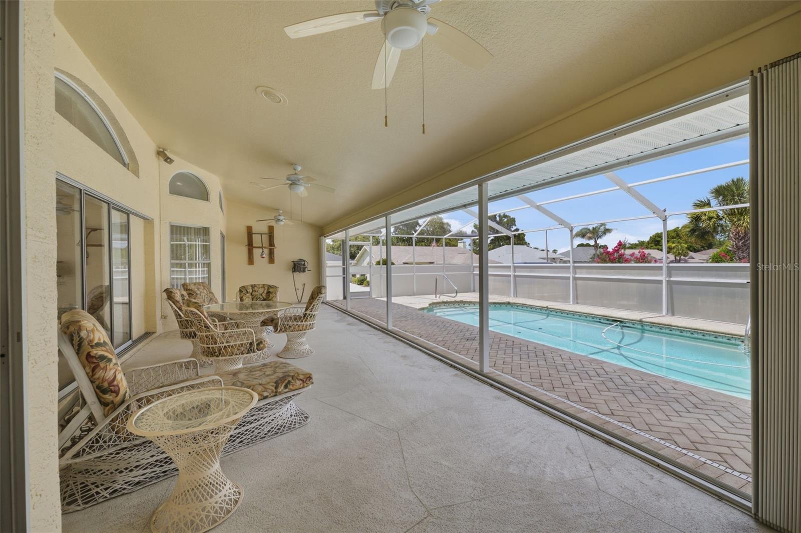 Rear Covered Porch and Pool