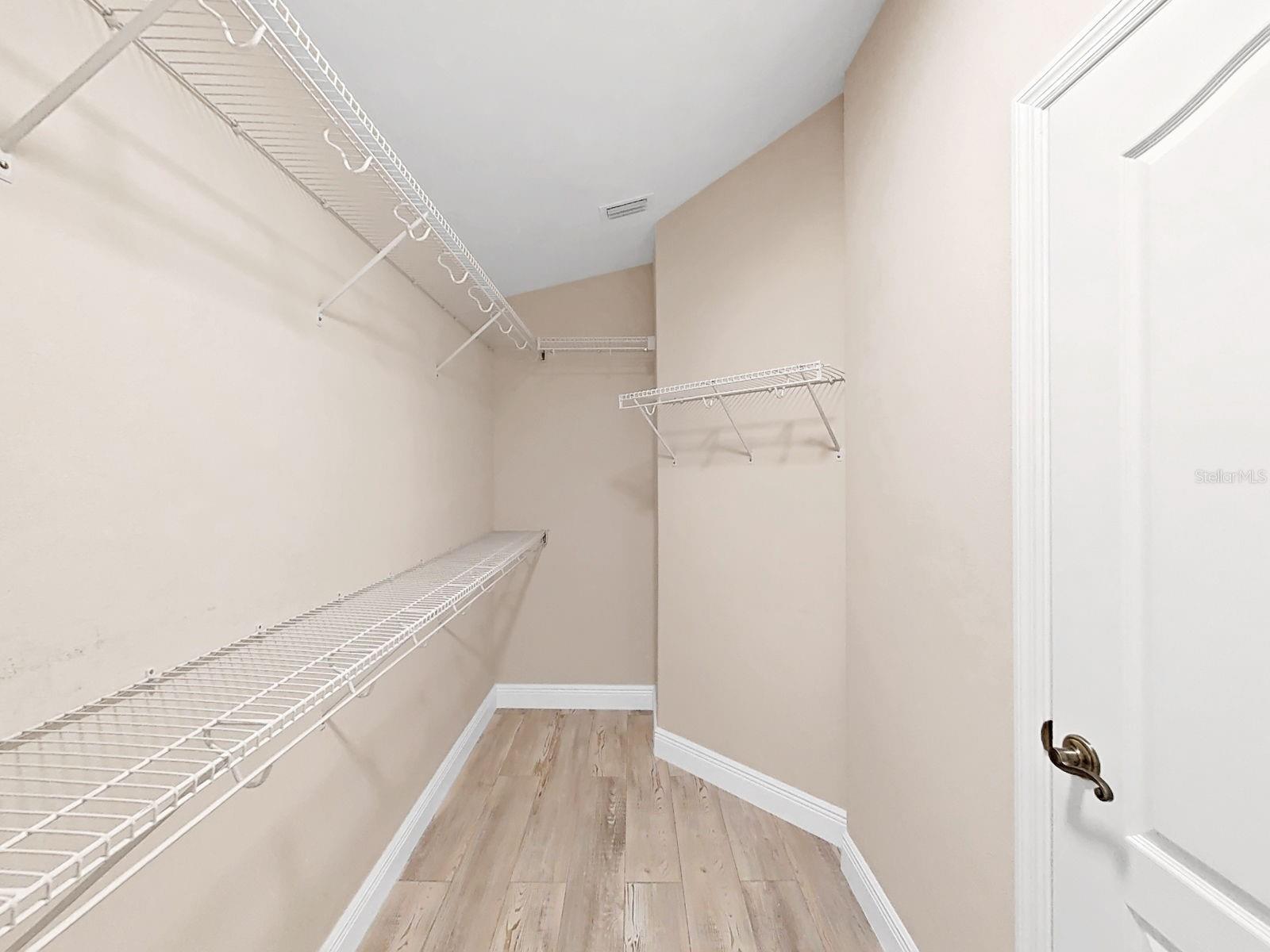 Primary Bedroom huge walk in closet!