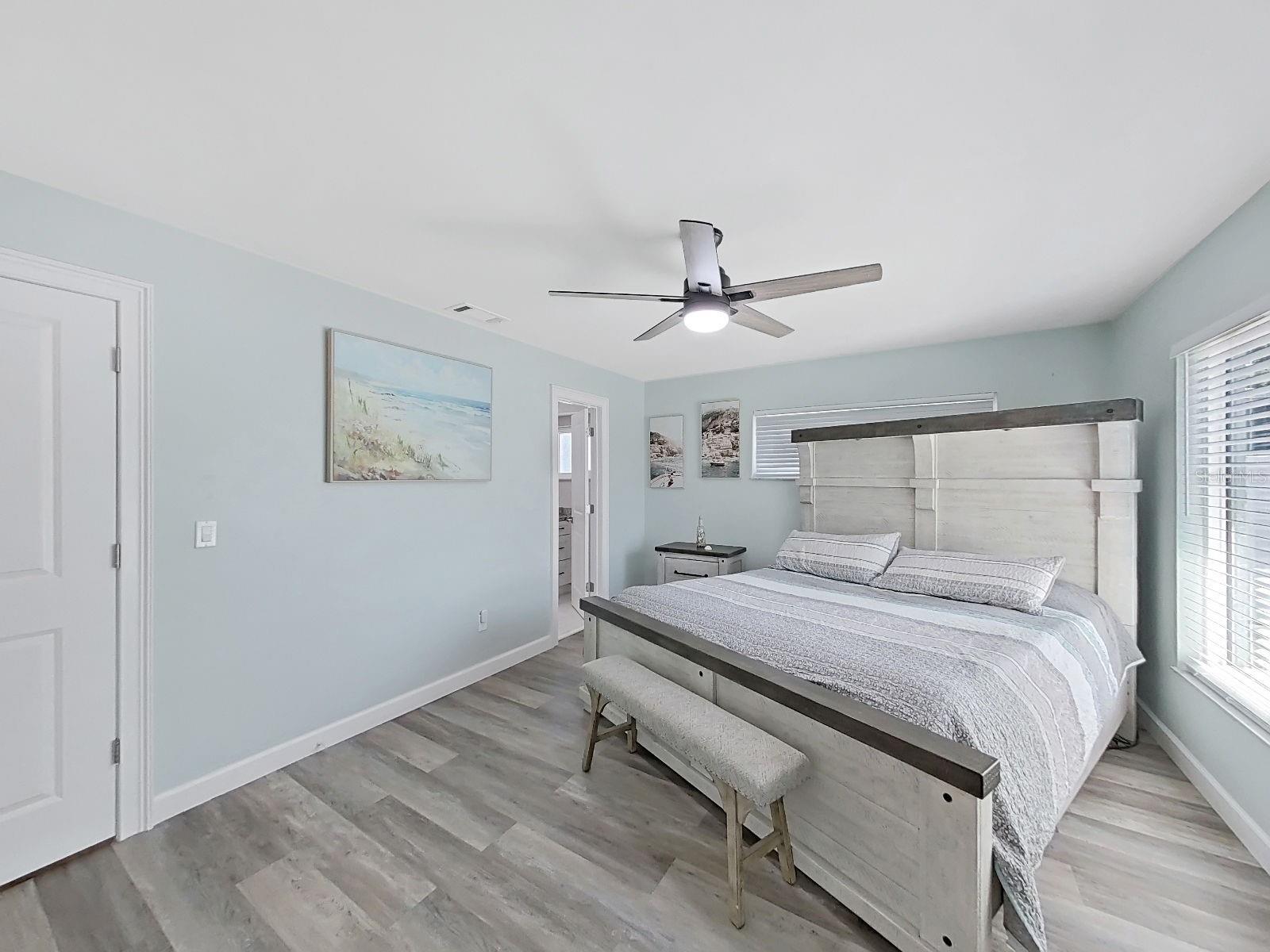Primary bedroom with ensuite bathroom