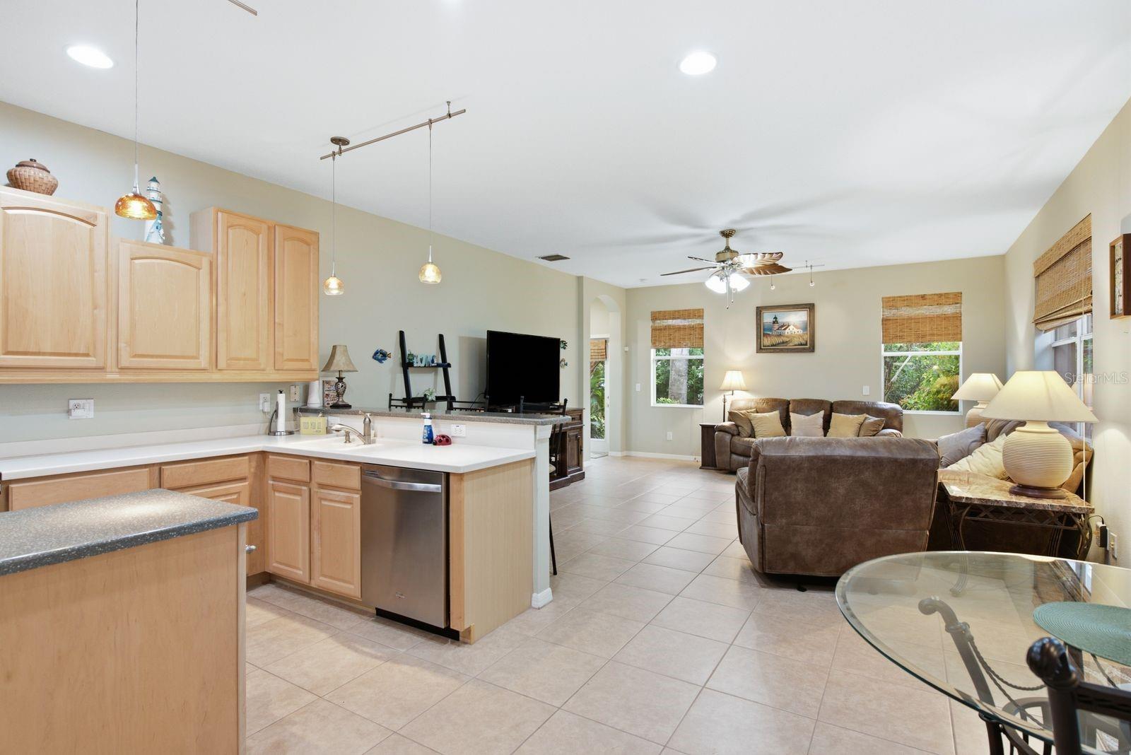 Kitchen & Family room