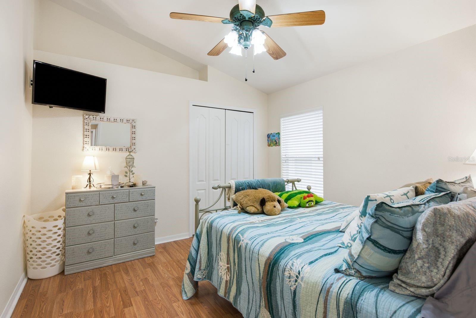 Bedroom 4 with access to exterior from hallway and bathroom