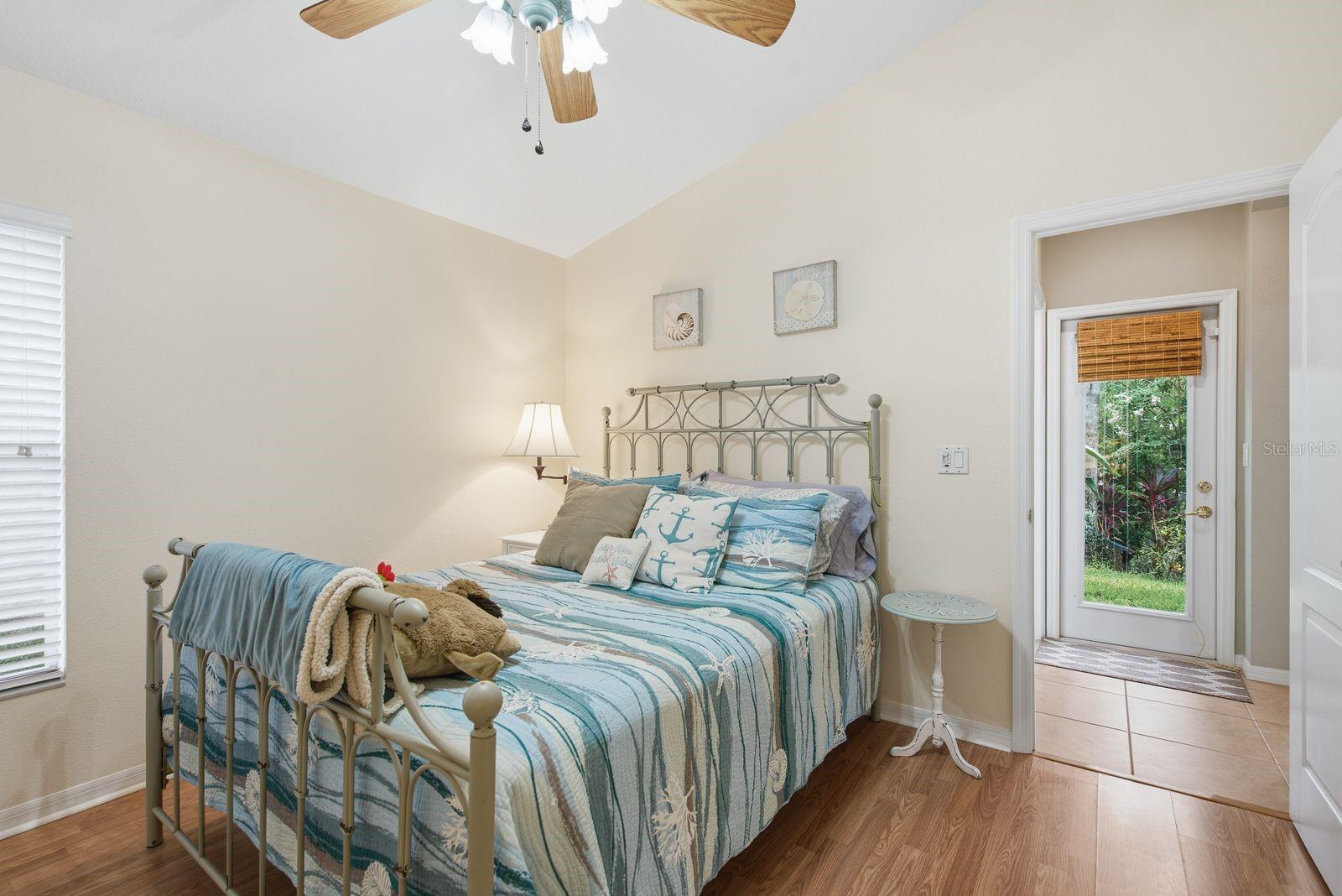Bedroom 4 with access to exterior from hallway and bathroom