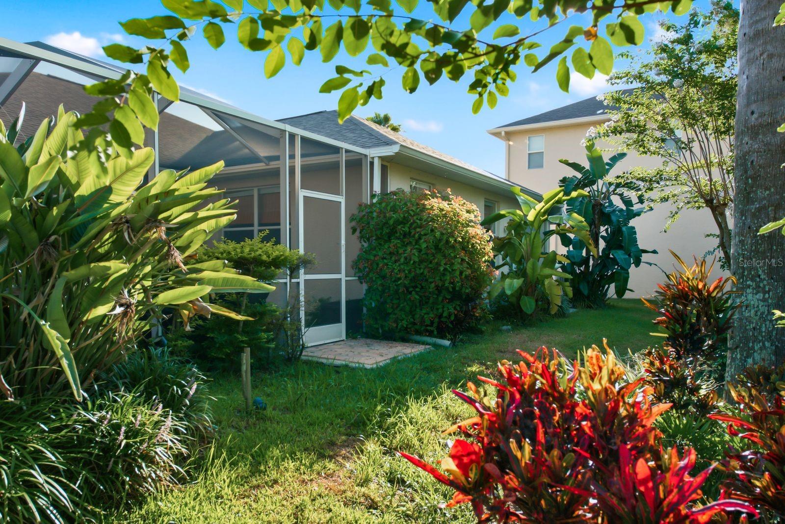 Lush landscaping