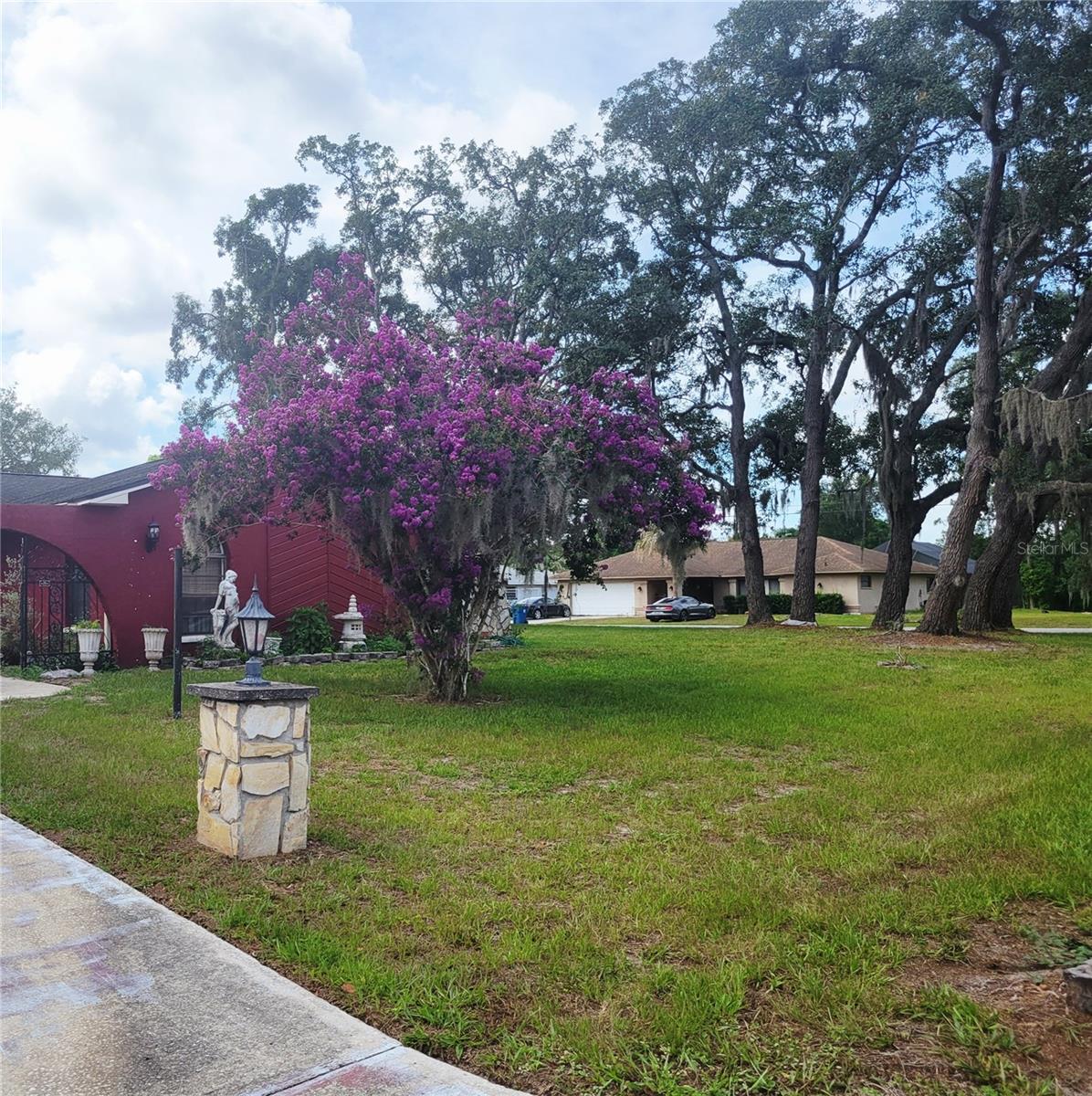 Front yard corner lot