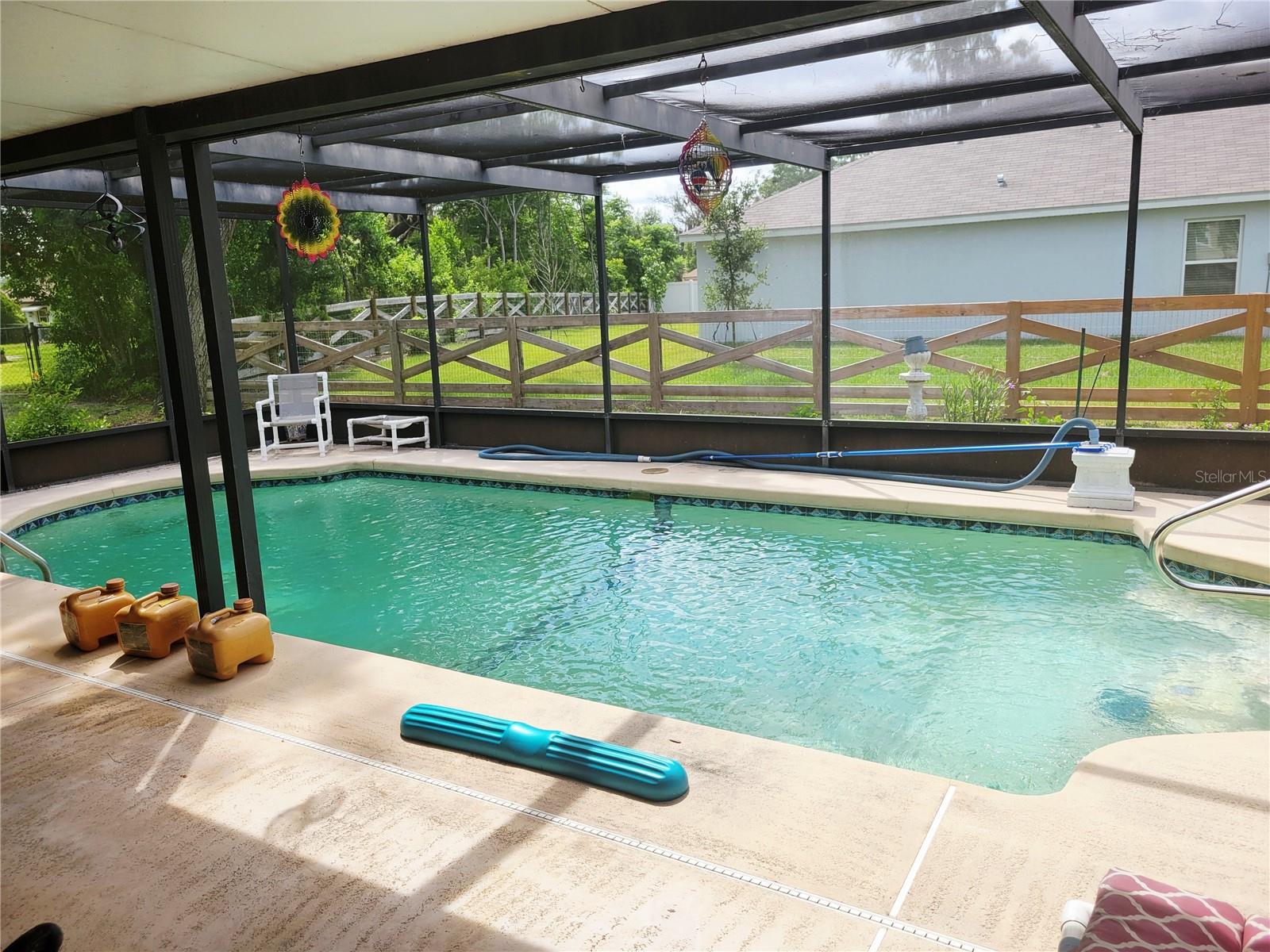 Inground pool off of family room