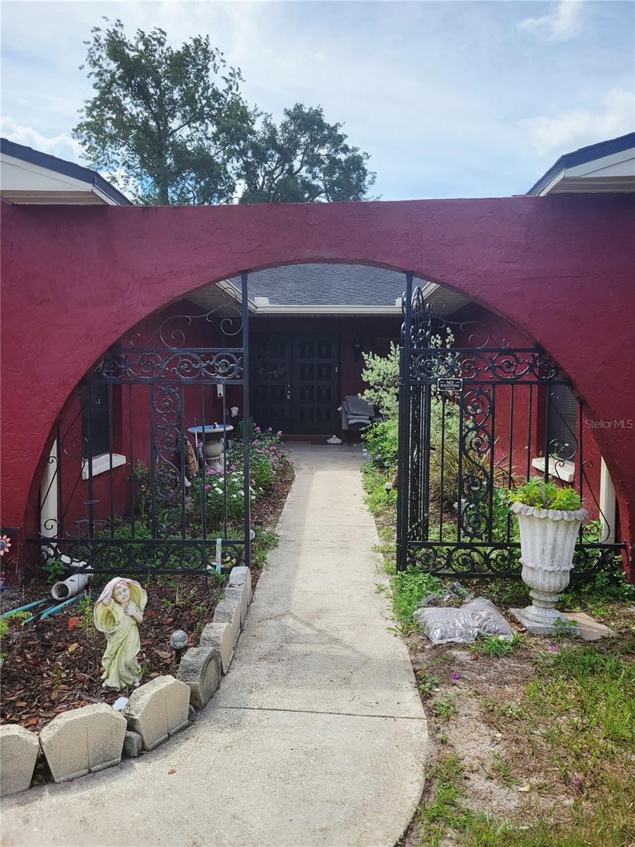 Gated Entry walkway