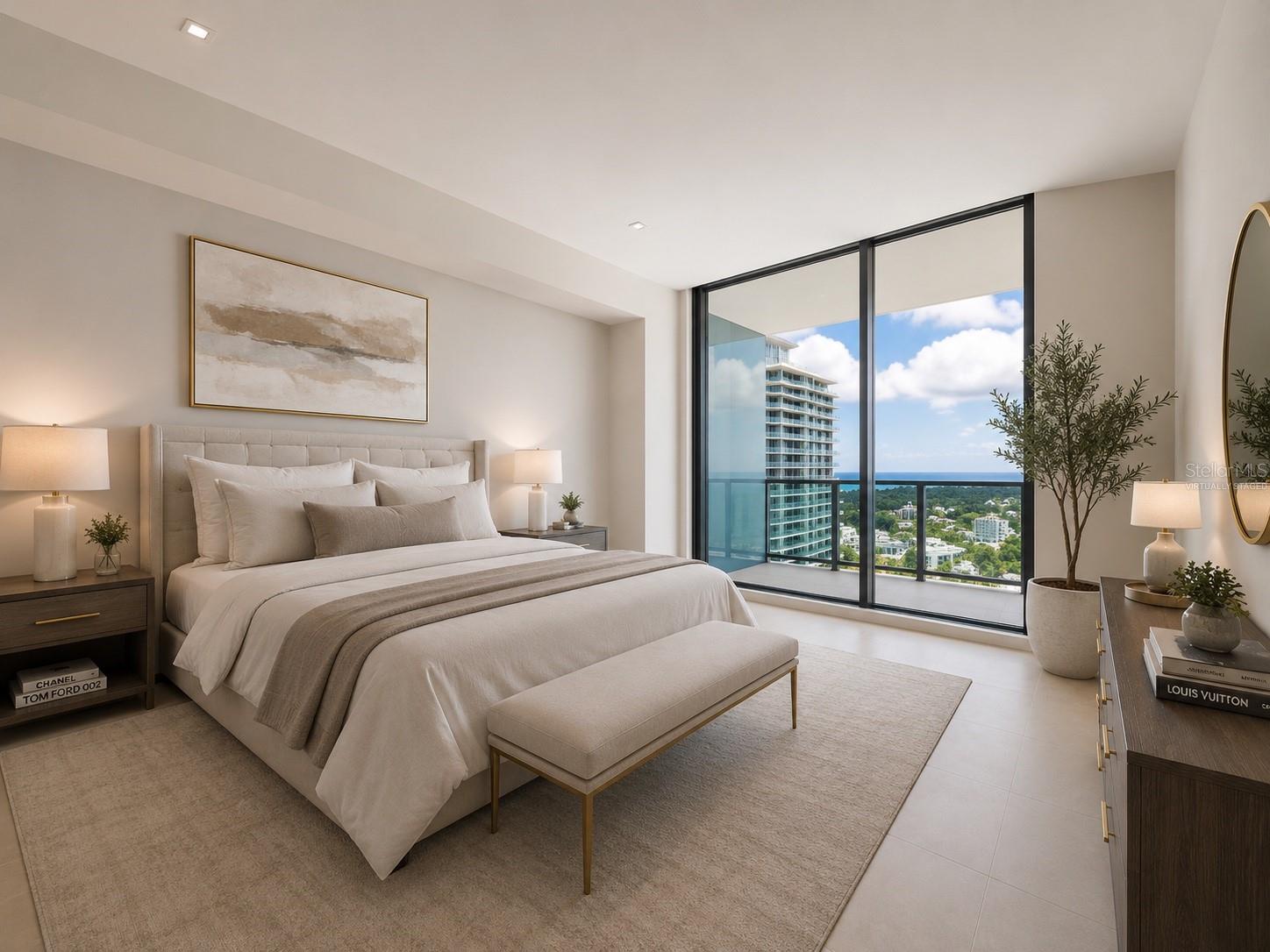 Virtually staged, Primary Bedroom