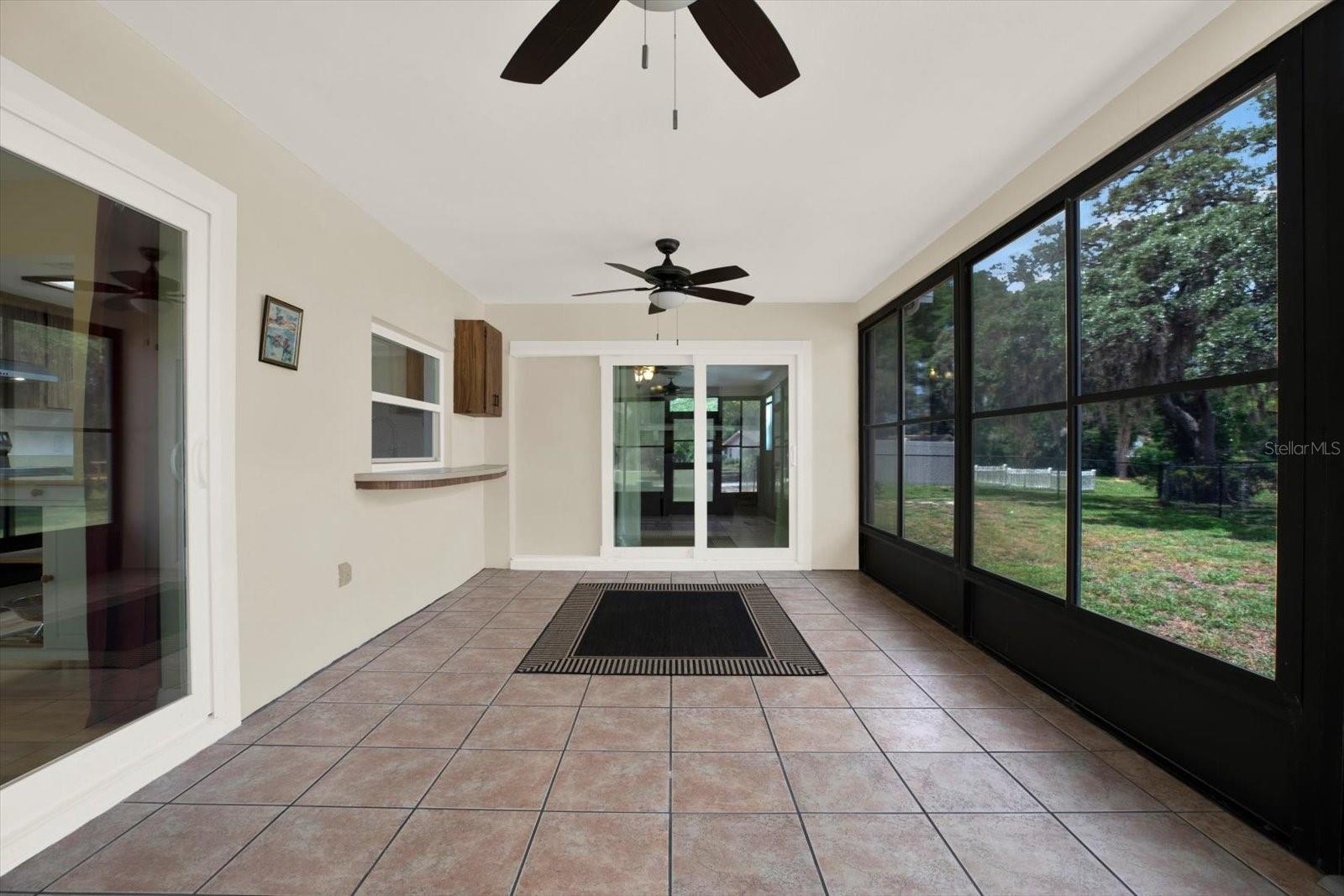 Enclosed sunroom