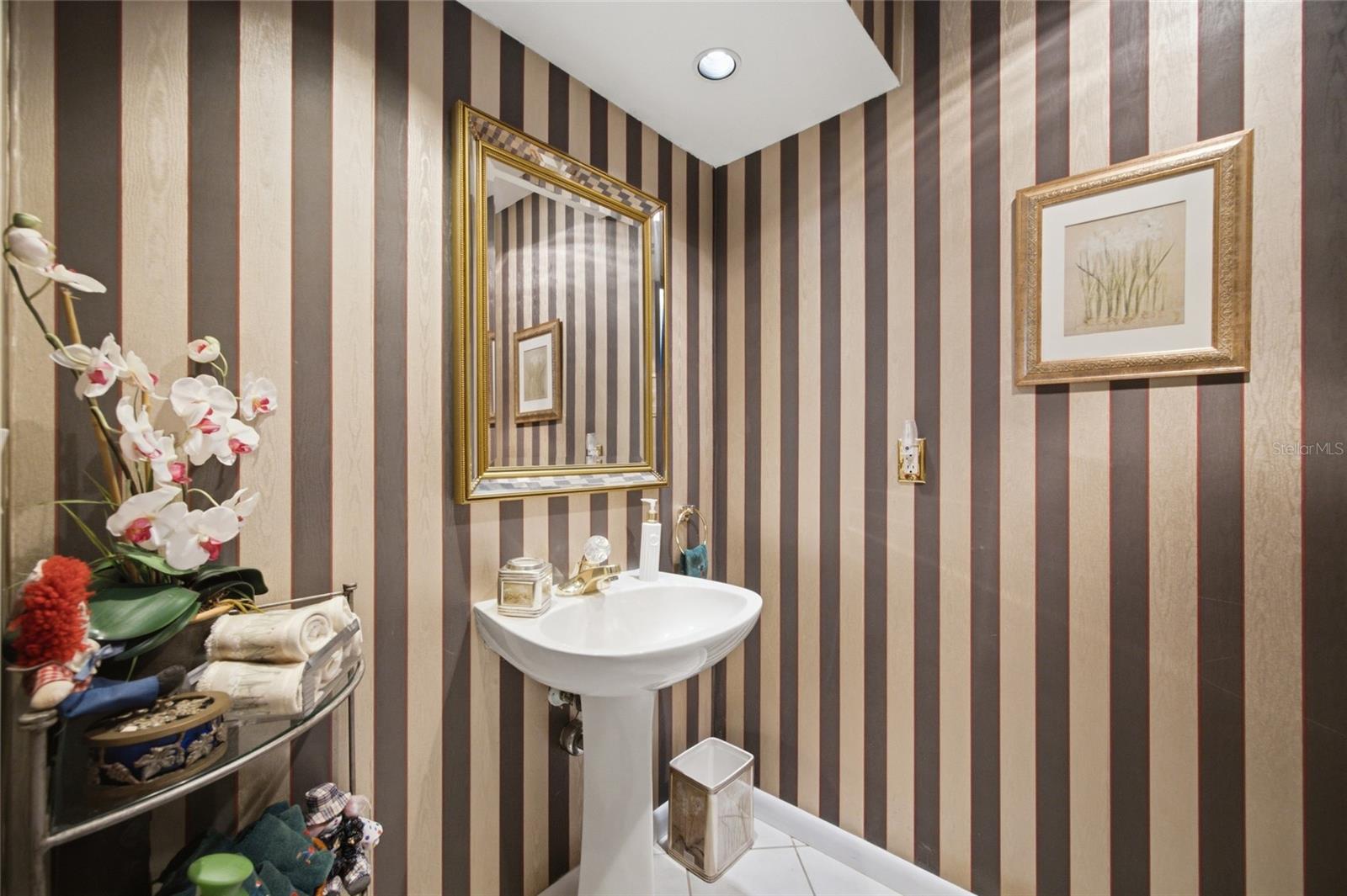 Half bath near front door