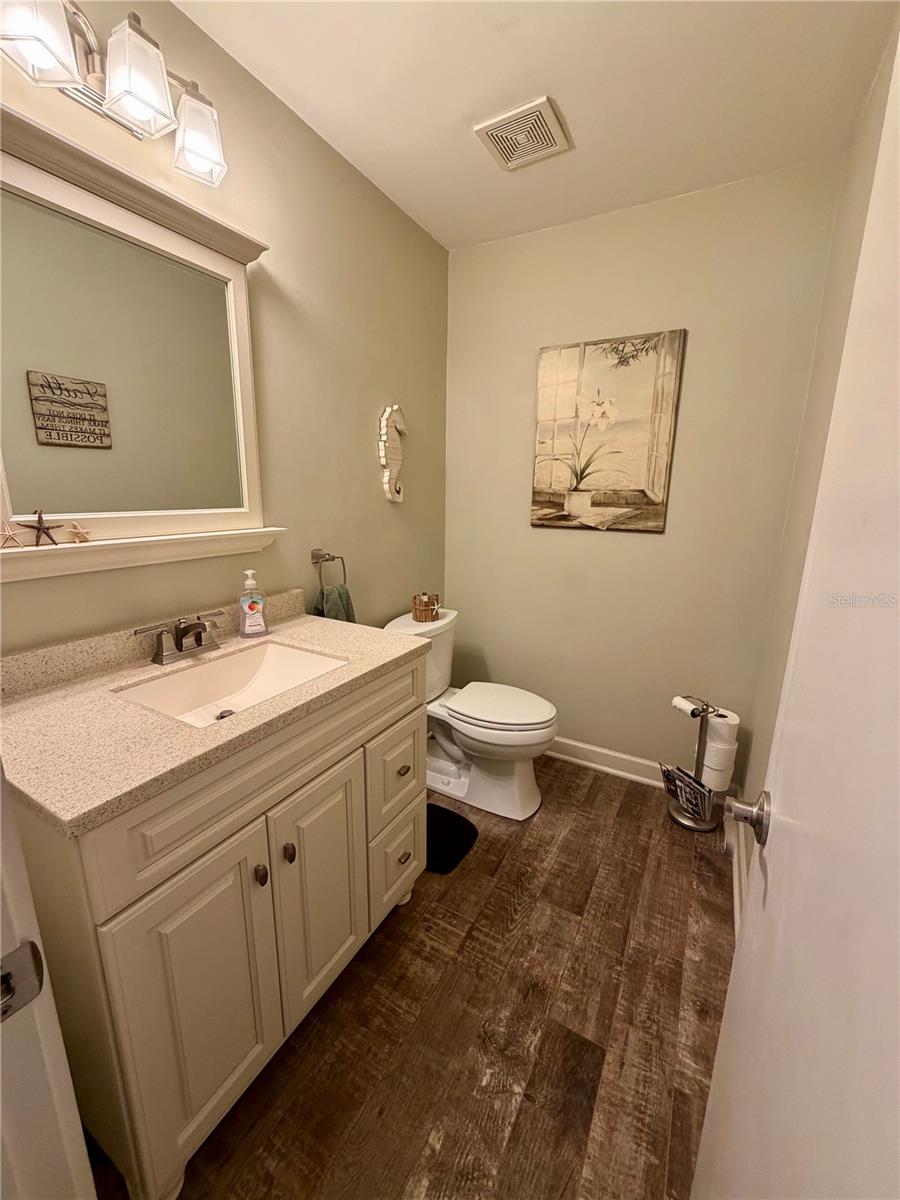 Beautifully updated downstairs half bathroom