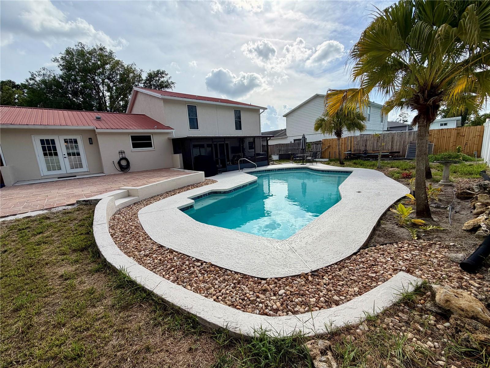 Beautiful pool and thoughtful landscaping