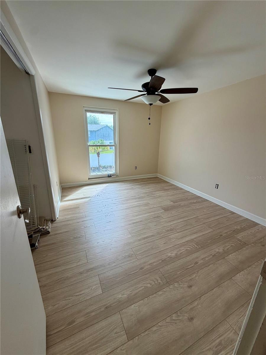 Bedroom 2 - new paint & LVP floors