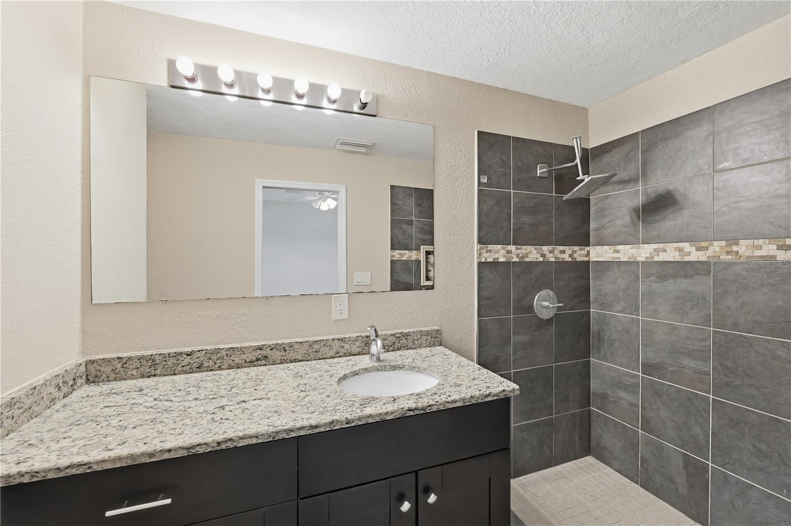 Spa-style walk-in shower