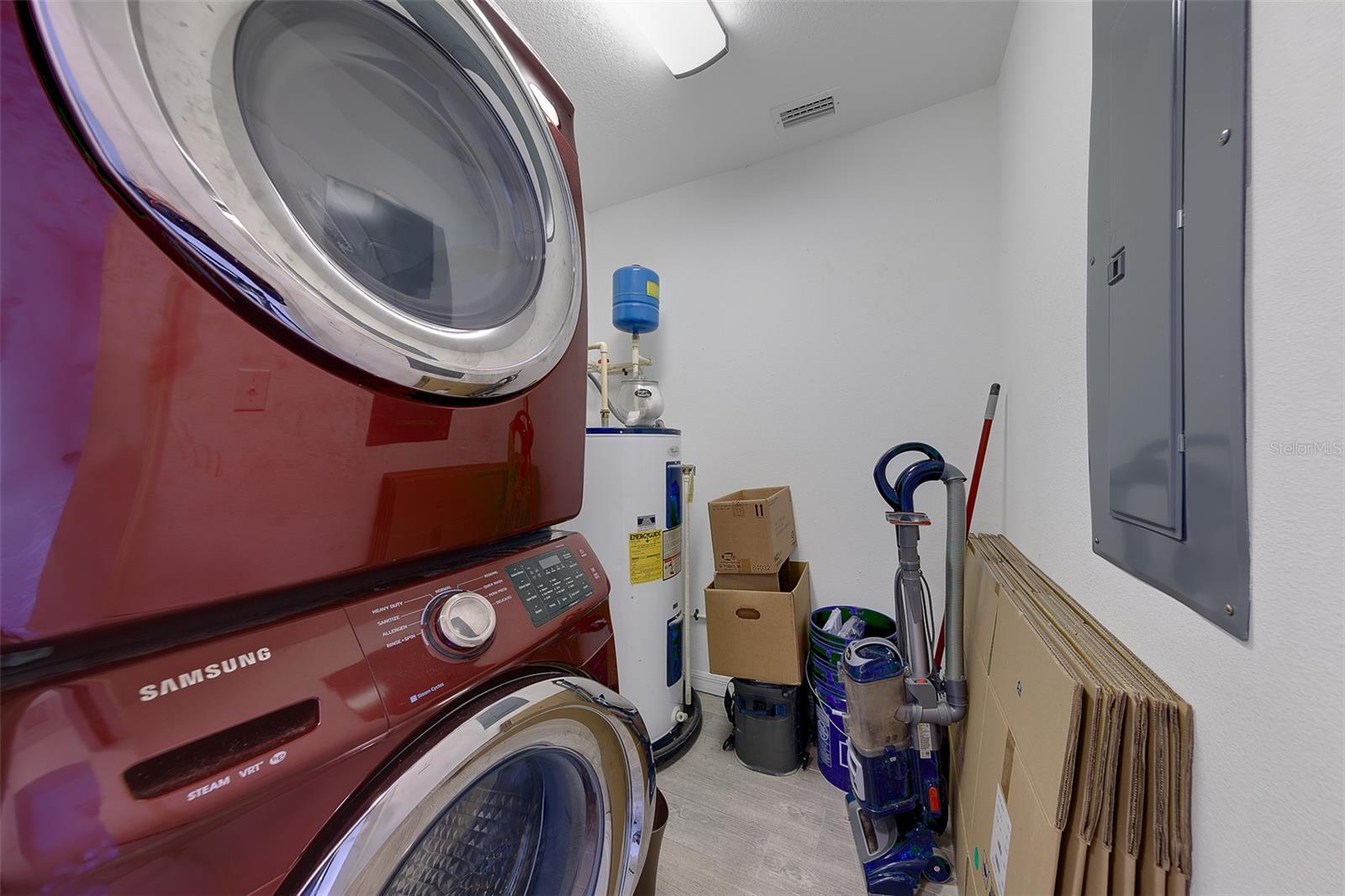 Inside Laundry Closet and updated electrical