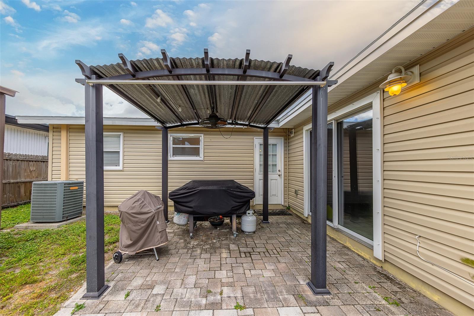 Pavered grilling space