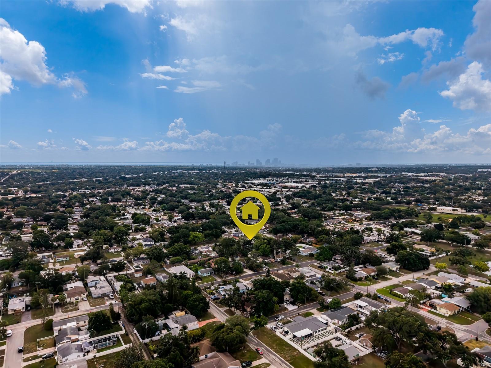 Downtown St. Pete in the horizon