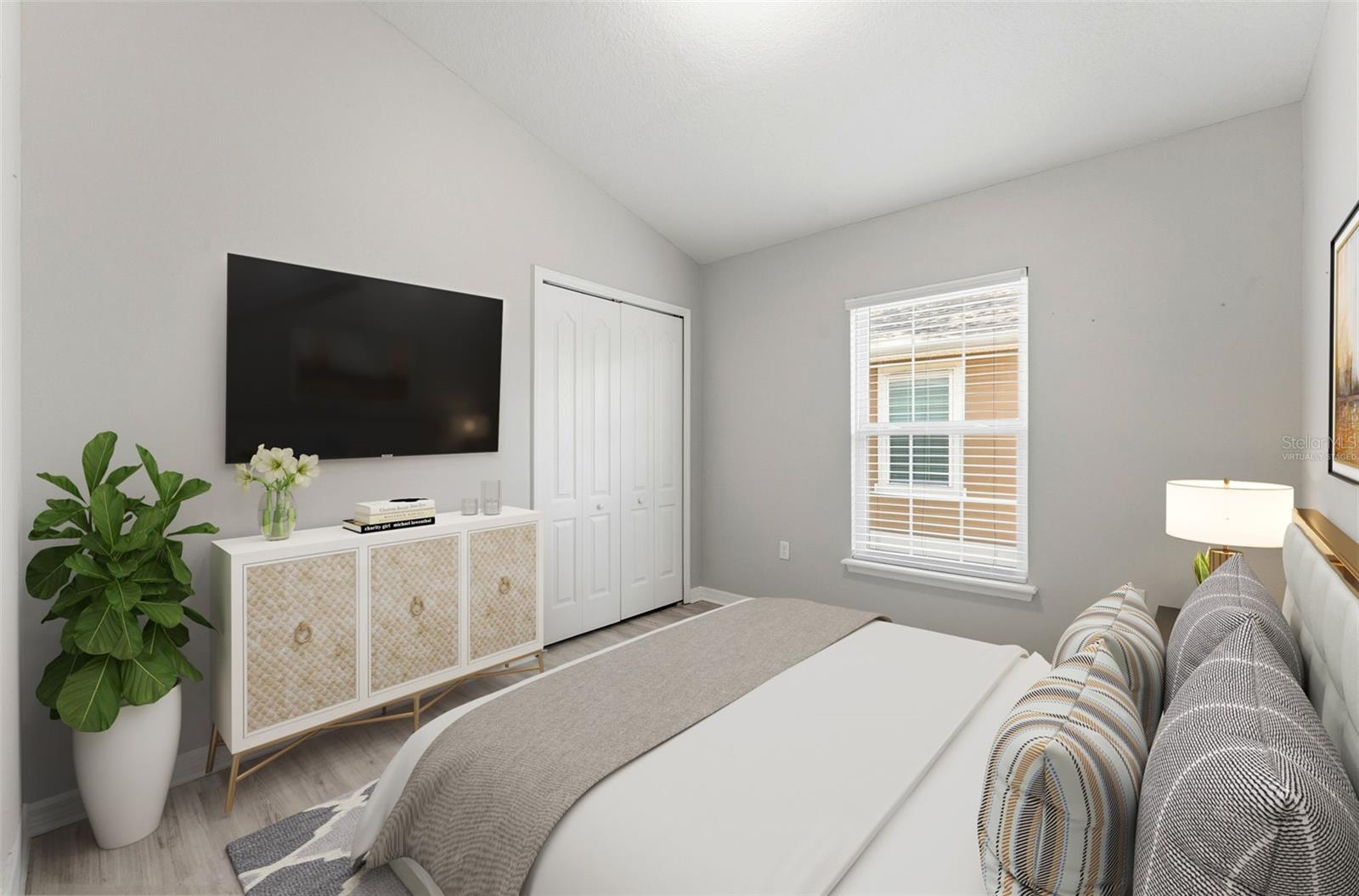 virtually staged third bedroom