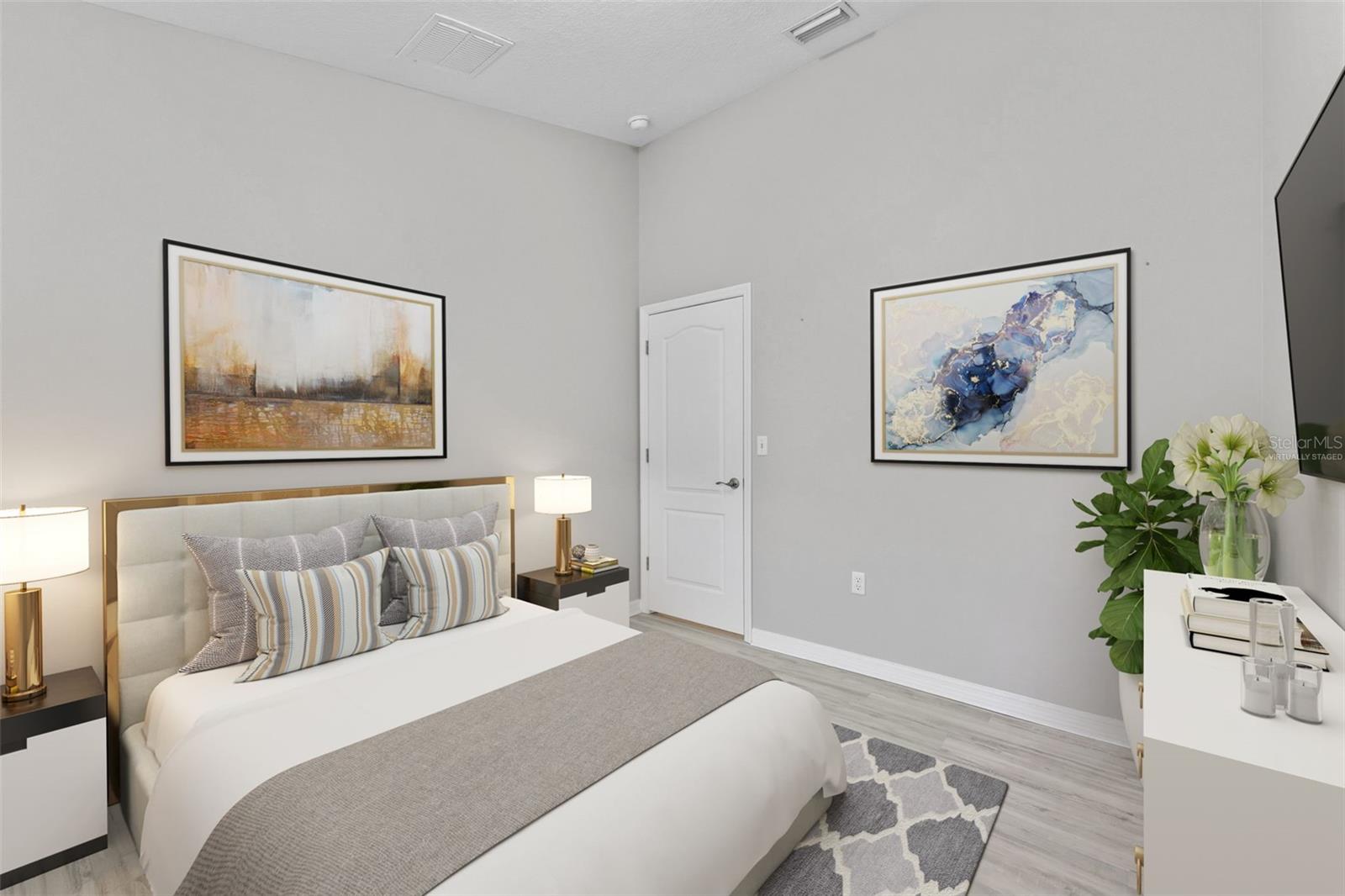 virtually staged third bedroom