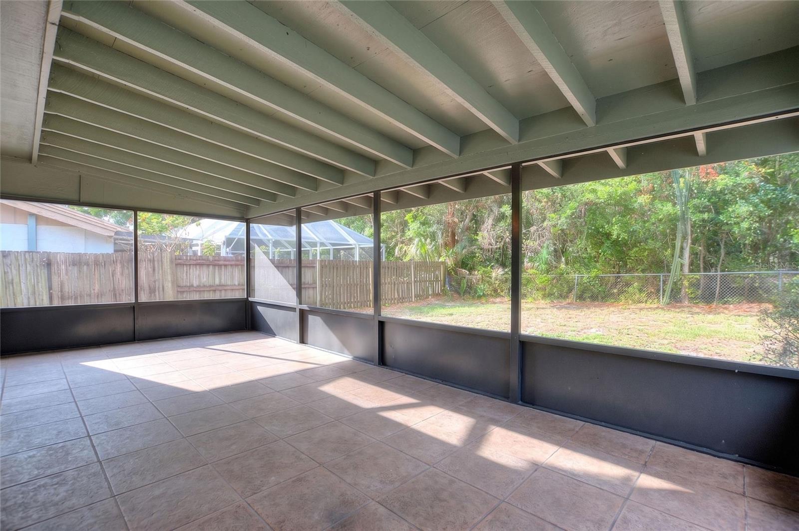 Screened lanai