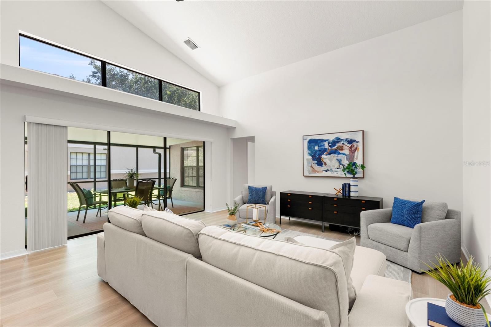 The dining room has incredible natural light.