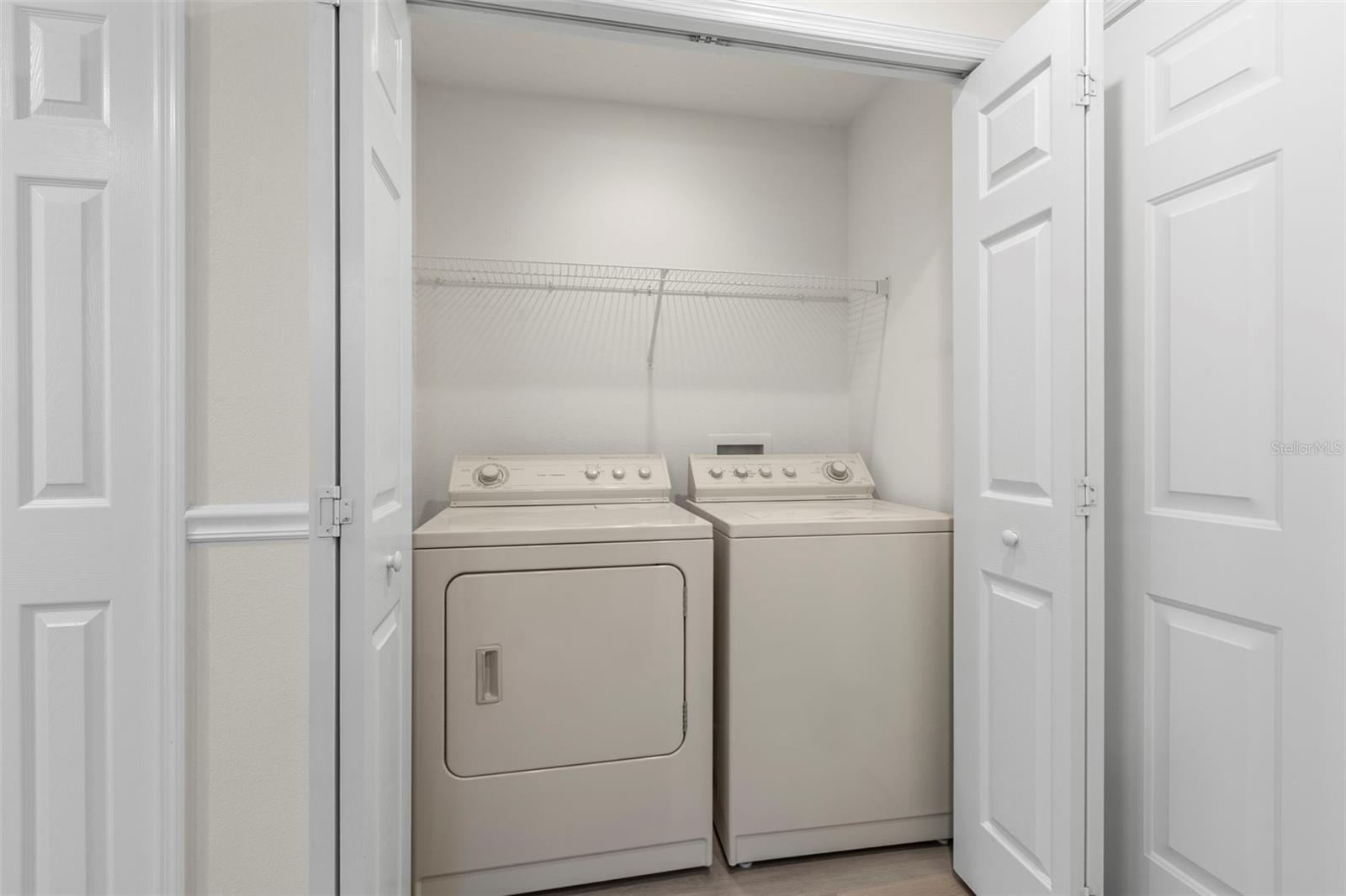 Laundry is in the kitchen.