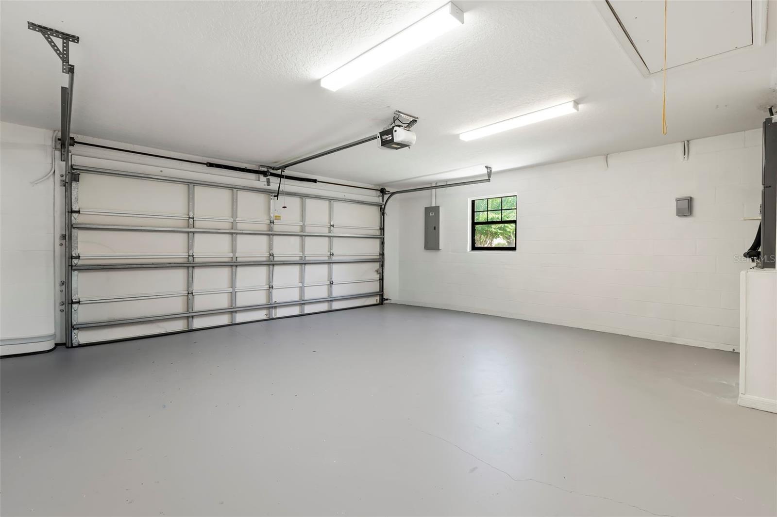 2 car garage attached at front of house.