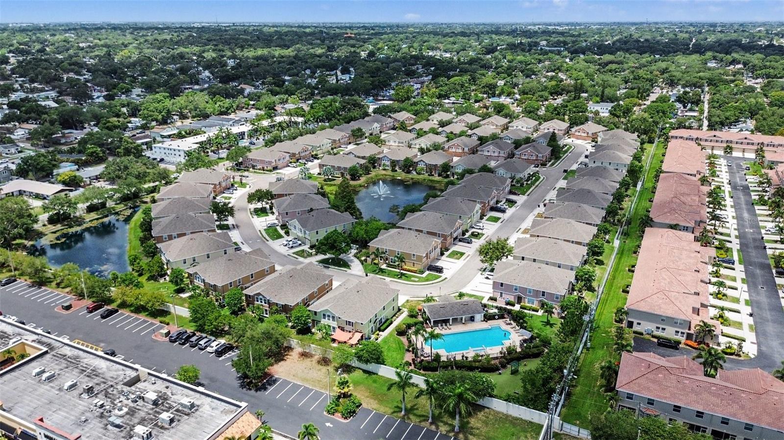 Aerial view of the community and the Gulf!