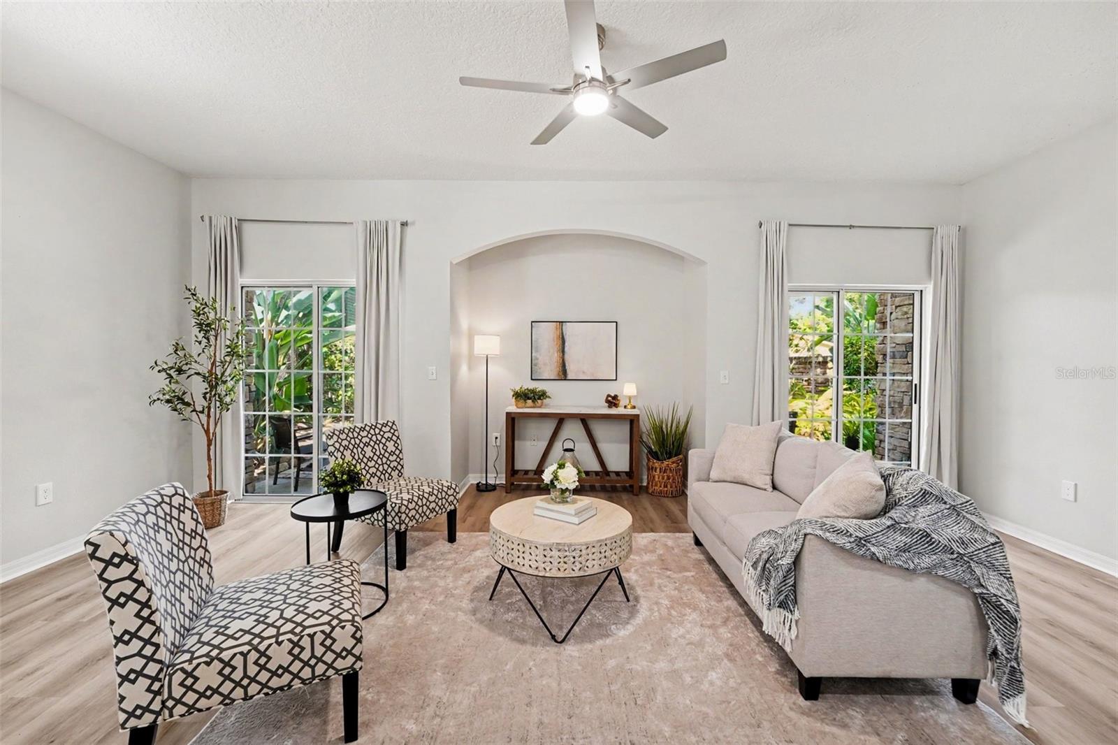 Gorgeous view of the living room