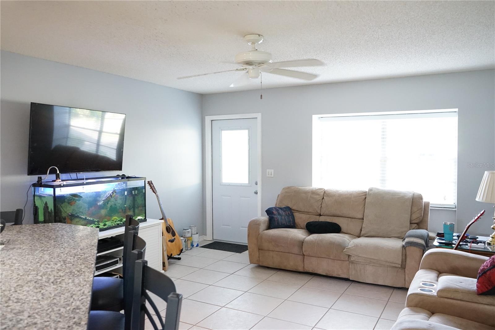enter into living room