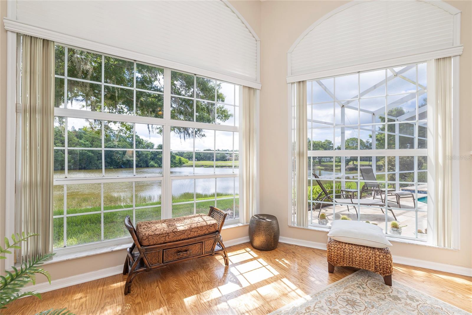 Pond view and the Ardea Country Club North golf course