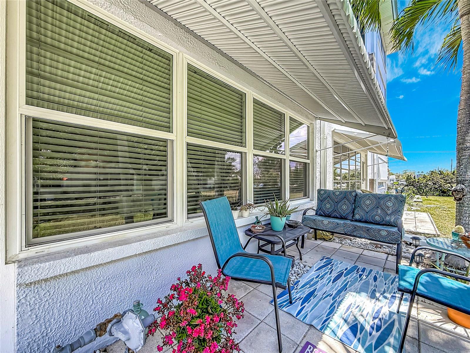 Patio with awning