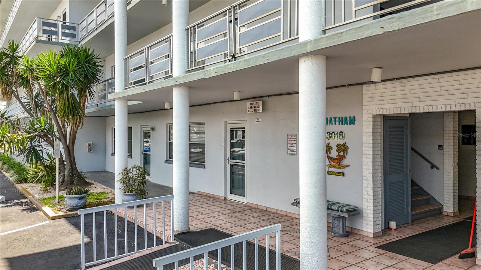 Front lobby of building