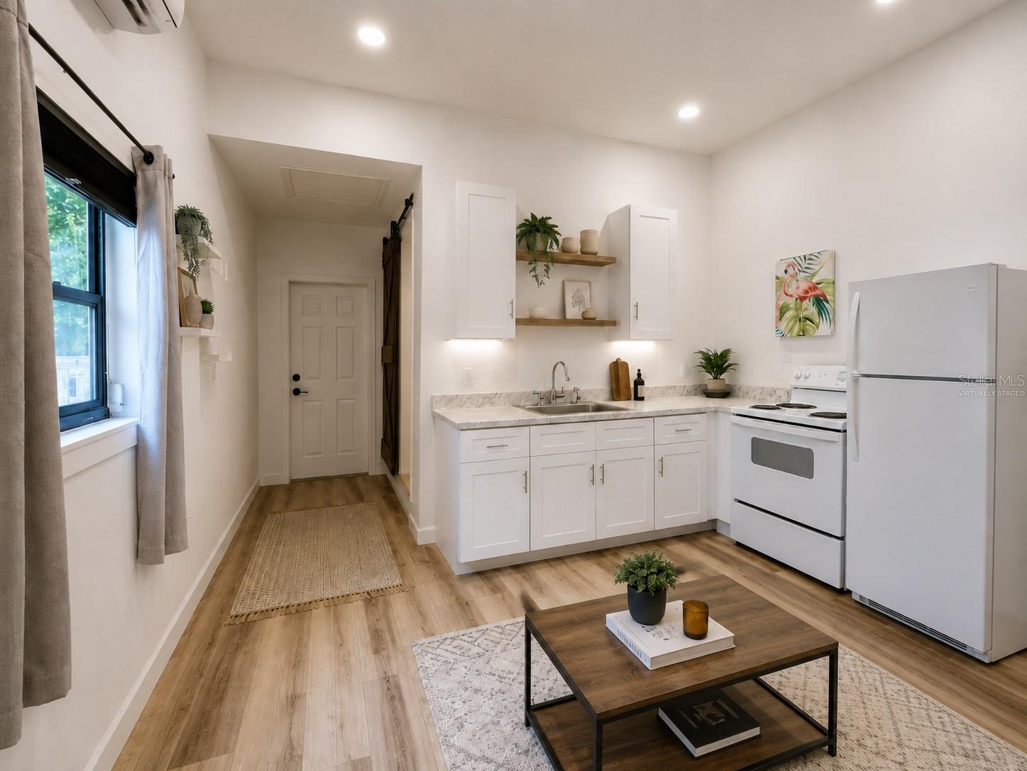 Garage Apt. Kitchen Virtually Staged