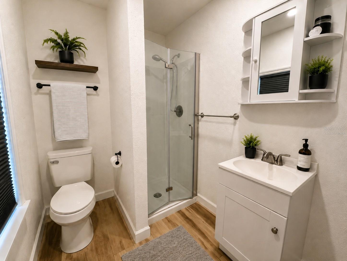 Garage Apt. Bathroom Virtually Staged