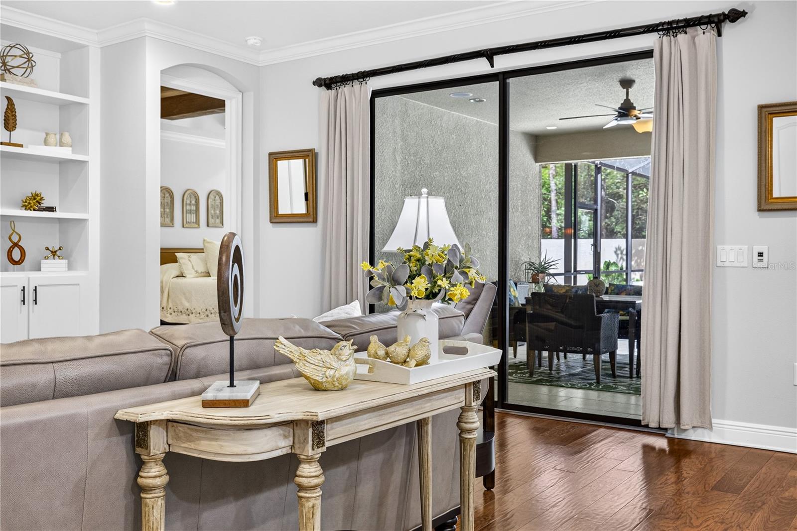 Sliding Doors to pool area