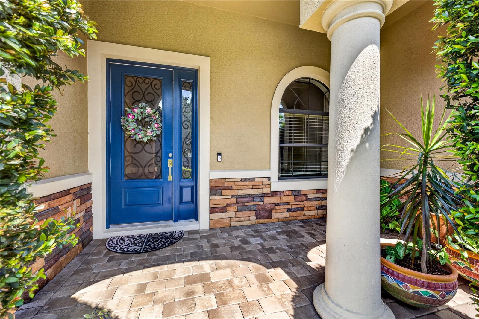 Shaded front patio