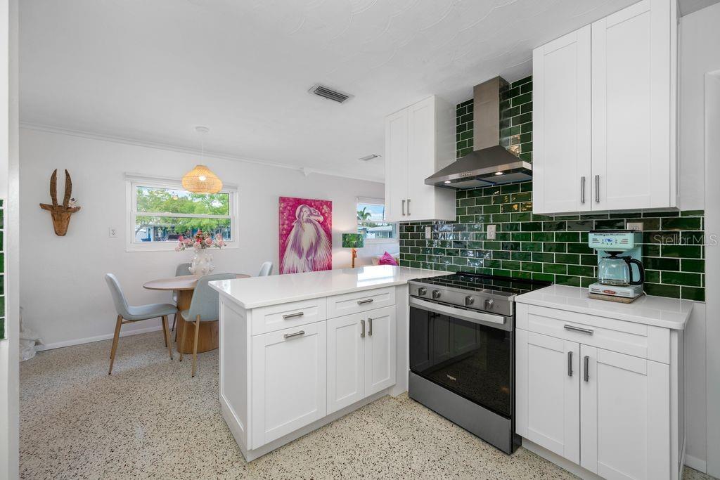 Great Quartz Counterspace and Brand New Cabinets