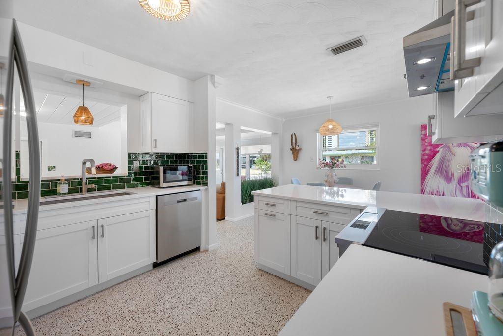 This Kitchen is a Dream - Beautiful Single Basin Sink and Pass Through to the Family Room