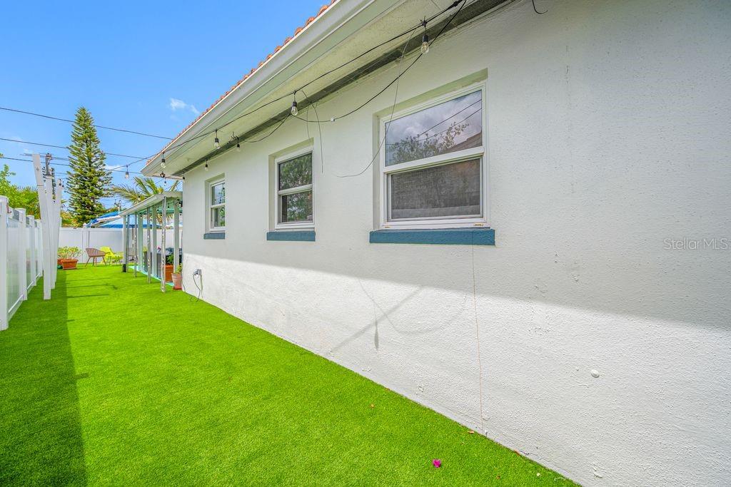 Left Side of the House - Maintenance Free and Fenced