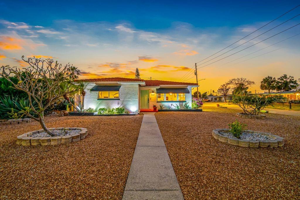 Front of the Home is on Island Drive