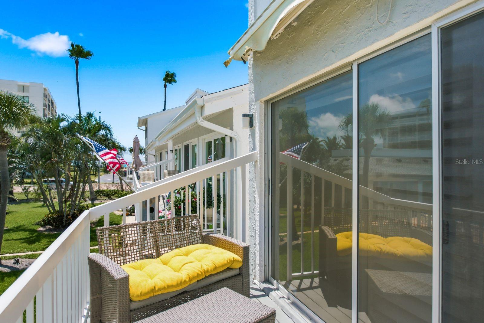 End Unit overlooking pool