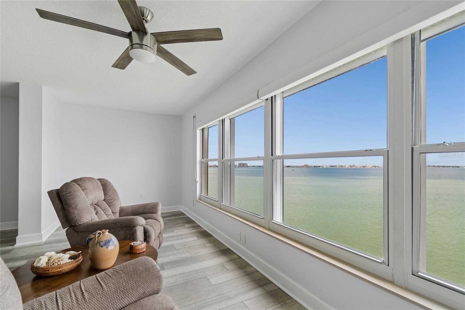 Florida Rm looking out at wide open bay
