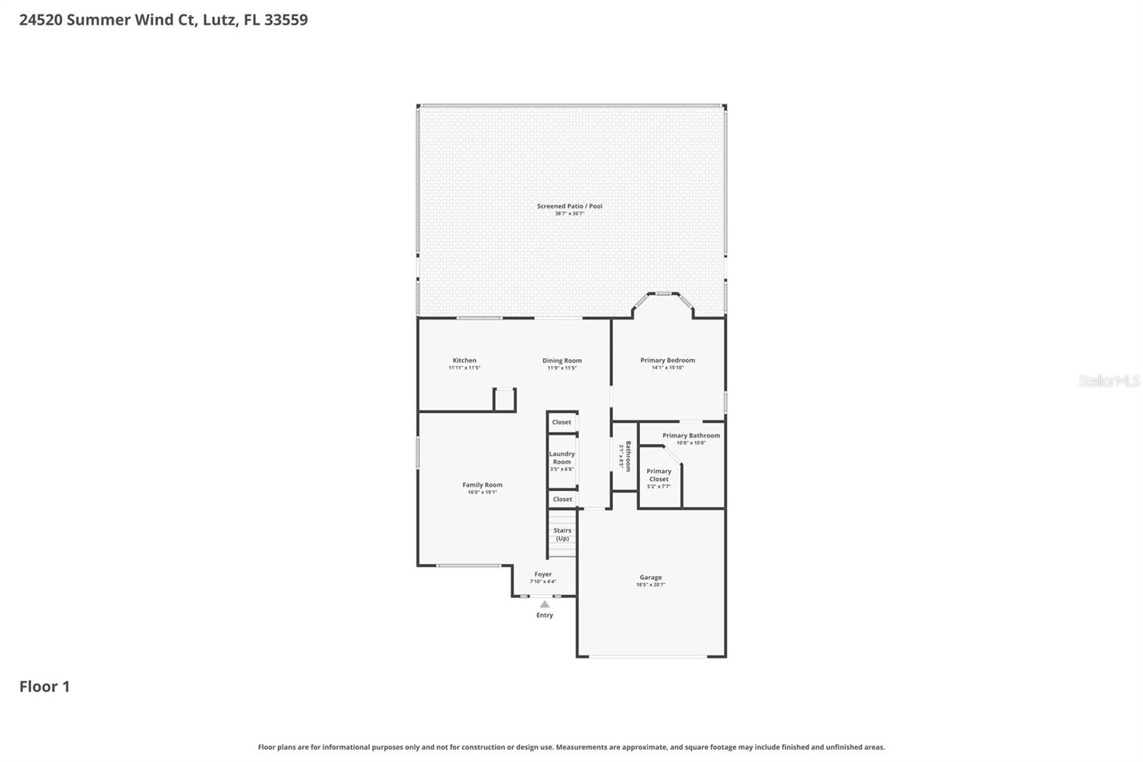 Floor Plan - 24520 Summer Wind Court