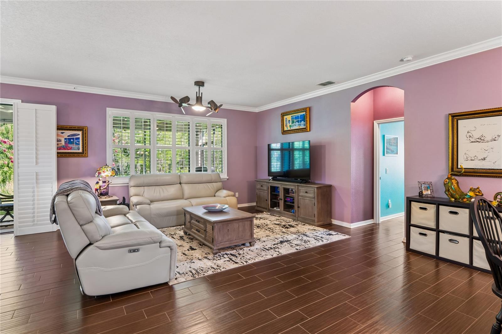 High Ceilings Give a Dramatic Feel in the Main Living Area
